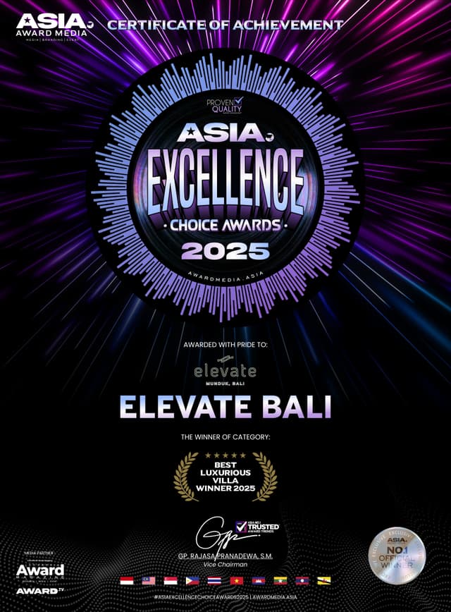 CERTIFICATE - ELEVATE BALI